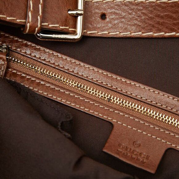 Gucci GG Canvas One Shoulder Bag Shoulder Bag 203506 Black Leather Women's Gucci - Picture 8 of 10